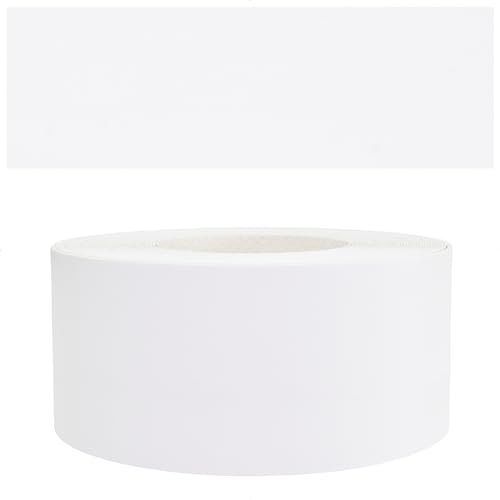 Mprofi MT® - Chant Melamine | 45mm X 20m | Bande de Chant Blanc | Epaisseur 0,50mm | Facile à Appliquer | Pour Étagères, Meubles & Panneaux | Chant Thermocollant Durable