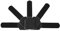 FISUAL Chunky Reuseable Hook & Loop Cable Ties Wraps (Adhesive 10 Pack, Black)