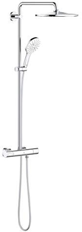 GROHE Rainshower Smartactive 310 -Duschsystem mit Thermostat für die Wandmontage (Sicherheitsperre bei 38°C, langlebig, Antikalk- System, Verbrühschutz), alpinweiß, 26647LS0
