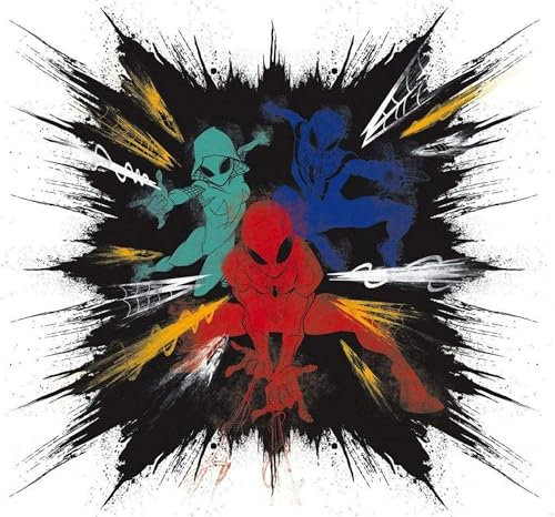 Komar Vlies Fototapete - Spider-Man Color Explosion - Größe: 300 x 280 cm (Breite x Höhe) - Marvel, Jugendzimmer, Kinderzimmer, Tapete - IADX6-080