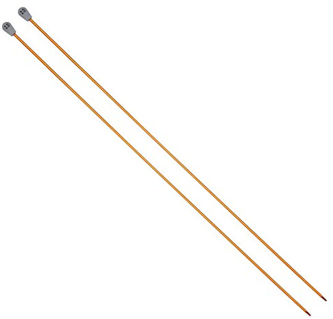 Coopay Stricknadeln aus Aluminium, 2,0 mm Gerade Stricknadeln 35cm Lange Stricknadeln für Anfänger, Professionelle Stricker, Metall Stricknadel für Pullover, Decken, Große Projekte, Stricknadeln 2mm
