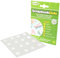 KLEBESHOP24 Fotoklebepunkte | Doppelseitig permanent klebend | Für Fotoalben und zum Basteln | Extra dünn | 10 mm Durchmesser / 96 Stück