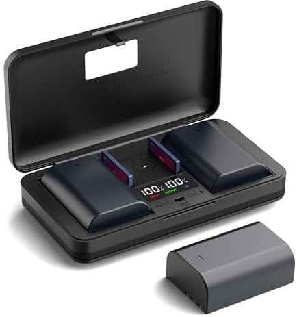 LIFEMOI D-LI90 (1600mA) Camera Battery Multifunctional Charger Set (Including Two Batteries) Compatible with Pentax K1II K7 K7D K5 K5D K5I K5IIS K3 K3II K3III K1 K01 645D 645Z Cameras