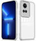 PanXCase Cover Trasparente per Oppo Reno 10 5G / Reno 10 Pro 5G - Custodia Clear con Lens Protector Ultra Sottile Morbida Antiurto con Protezione Fotocamera (Bianco)