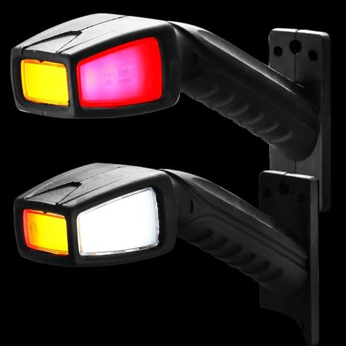 AGRISHOP Led Rücklicht Umrissleuchte Gummi begrenzungsleuchte seitenleuchten 12v 24v Anhänger Rückleuchten Beleuchtung Positionsleuchten