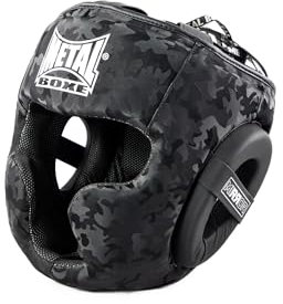 METAL BOXE intégral Mirror Casques de Sports de Combat Adulte Unisexe, Noir, Taille Unique