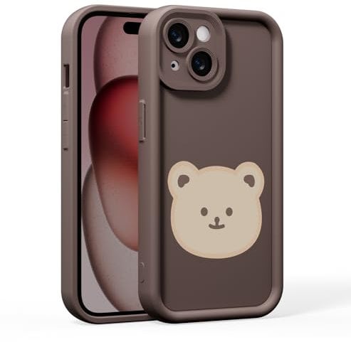 CasurvivePro Cute Cartoon Bear Pattern Mobile Phone Case for iPhone 7/8/SE 2020/SE 2022, Simple and Fashionable Women's Mobile Phone Case, Lengka