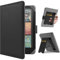 HoYiXi Universal Hülle für 6.8'' / 7 Paperwhite/Pocketbook/Tolino/Sony eReader Kompatibel mit/Kobo Clara HD/Kobo Clara 2E Leder Schutzhülle,6.8 Kindle Cover Case,Schwarz