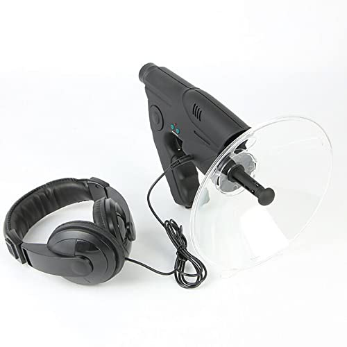 INFYDAY 8X Magnification Parabolic Microphone Monocular Sound Amplifier Spy Gear Listening Devices Long Distance Spying Through Walls Up to 300 FT, for Birds Listening