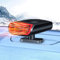 Umllpet Tragbare Autoheizung, 12V Autoheizung, 12 Volt Akku Standheizung, Anti-Beschlag Windschutzscheibe Defroster, 360° Drehbar, Mini-Auto-Heizung Fan für Auto Windschutzscheibe Demister(Schwarz)