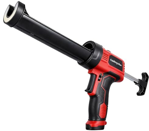 Electric Caulking Gun, 300 KG Thrust, 10oz, LED Light, Auto Retract | Silicone Sealant Gun with Lightweight Caulk Gun with Constant Flow Tech, Caulk Guns with for Filling and Sealing