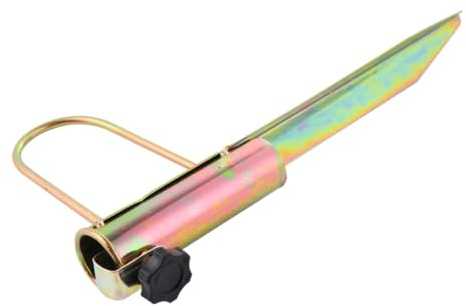 iplusmile Socle de Parasol de Plage Fer Galvanisé Support Antivol et Lesté avec Ancre à Vis pour Parasol de Jardin et Plage Accessoire Pratique