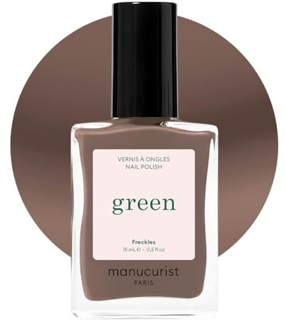 Manucurist Green Holziger Braunton Nagellack Freckles - Nagellack Schnelltrocknend - Nägel Selber Machen - Vegan 12-freier - Plant-Based - Nail Polish - Made in France