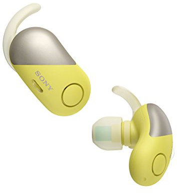 Sony WF-SP700N Truly Wireless Noise-Cancelling Sports Headphones with EXTRA BASS and IPX4 Splash Proof - Yellow