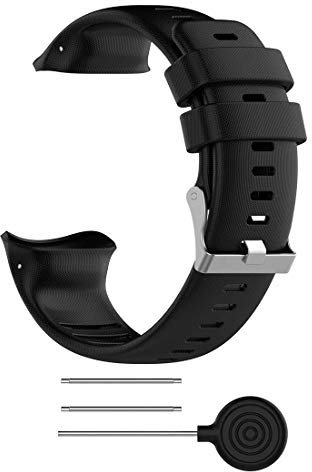 LOKEKE Silikon Ersatzarmband Compatible with Polar Vantage V Smart Watch - Silikon Ersatzarmband Compatible with Polar Vantage V Smartwatch(schwarz)