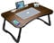 A3A ACADGQ Laptoptisch, Laptop Betttisch Klappbar, Bett Tisch mit 4 USB Ladeanschluss, Schublade, Tablet-Ständer, Cup Slot, Laptop Tisch für Bett, Sofa, Boden (60 x 40 cm, Braun)