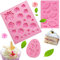 GIRAFEDA 3 Stück Blätter Silikonform 3D DIY Silikon Schmetterling Silikonform Fondant Rose Silikonformen Blumen Dekorieren Werkzeuge Silikonblütenformen für Süßigkeiten Schokolade Kuchen