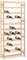 Weinregal für 77 Flaschen Flaschenregal aus massivem Holz, Wine Rack Display Halter freistehende Wine Lagerregale für Keller, Gastronomie und Lagerraum, Weinlagerung, Kiefernholz 72 x 25 x 166 cm