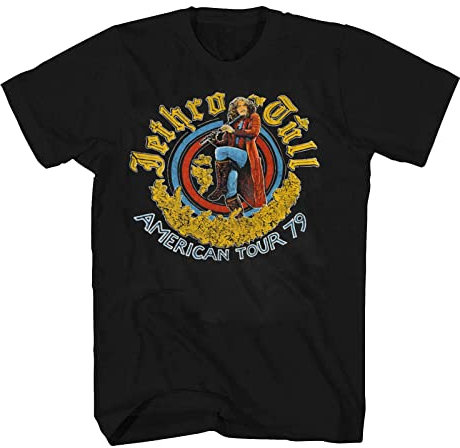 Men's Jethro Tull American Tour 79 Unisex Cotton Shirt S-3XL T-Shirt Balck M