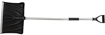 Garten-Schneeschaufel, Schneefräse, Breite, Großes Fassungsvermögen, D-förmiger Griff, Abnehmbare Notfall-Schneeschaufel für Auto, Garage, Lager, Abnehmbare 17,7 Zoll Breite,