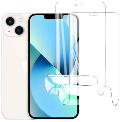 Glcrrpu 2 Pack Screen Protector for iPhone 13 and iPhone 13 pro[6.1inch] High Sensitive Hydrogel TPU Film HD Clear Flexible,Self-Healing[Not Tempered Glass]