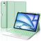 WINCHKING Étui avec clavier Bluetooth magnétique rétro-éclairé QWERTY pour iPad Air 11 pouces 2024 (M2), vert clair
