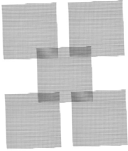 CIYODO 5 Pièces Tapis en Maille pour Fond De Pot De Fleur De Trou De Fond De Pot De Fleur Tapis De Jardinière Bonsaï Maille Tapis D'insertion De Jardinière Black PE