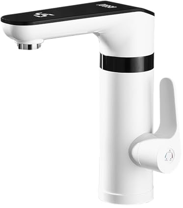 Chauffe-eau instantané Teesa Robinet debout Batterie Affichage LED