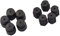 MagiDeal 10 Pcs Shrader Valve Retrofit R12 R134A AC Système Capuchon 13mm/16mm de Voiture Noir