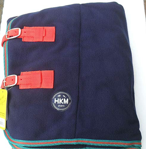 HKM Decke Abschwitzdecke mit Kreuzgurten blau (150)