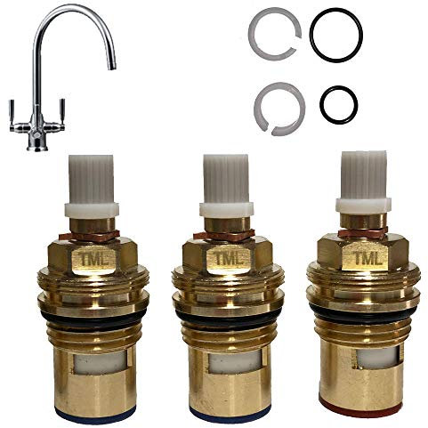 Franke Triflow Kit complet de réparation de robinet Doric – Joints toriques et valves de cartouche en céramique (lot de 3)