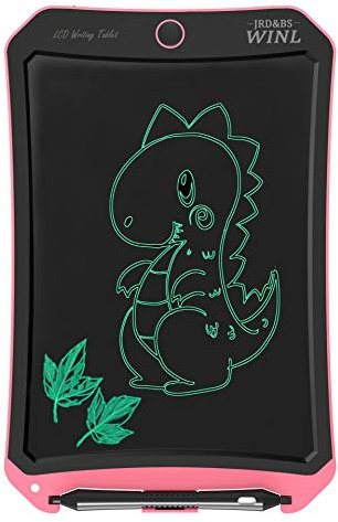 JRD&BS WINL Tablero De Dibujo ElectrÓNico Para Niñas De 3 A 12 Años, Niños, Tablero De Escritura Para Adolescentes, Tablero De Graffiti De Pintor, Juguetes De Dibujo Para Niños De 8.5 Pulgadas,Rosa D