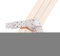 Papierstreifen X-mas Roségold 24 Stück 45x1,5cm Geschenkpapier