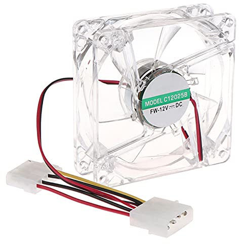 Ventilador De Caja De 8 Cm Ventilador De Luz LED Eficiente Rgb Luces Coloridas Silencio Fácil De Instalar Ventilador De Enfriamiento Transparente Para PC De Larga Vida útil Para El Hogar Multicolor