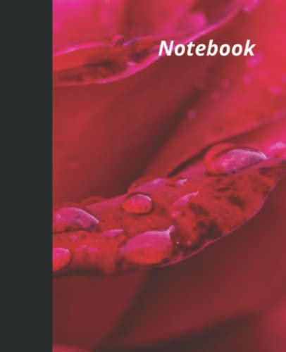 Notebook: Simple Notebook-red - notebook college ruled - 100 Pages/ 7.5 x 9.25