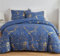 Bettwäsche 135x200 2teilig Blau Gold Marmor Aesthetic Microfaser Bettwäsche Set Luxus Modern Bettbezug Set mit Metallic-Glitzermuster Teenager Wendebettwäsche und Kissenbezug 80x80 mit Reißverschluss