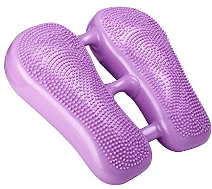 LTLCLZ Mini Pedal Stepper Übungsmaschinen Fitness Herd Maschine PVC Aufblasbare Fuß Stepper Indoor Sportfettreduzierende Maschine,Lila