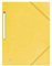 OXFORD Lot de 50 Chemises 3 Rabats Top File + A4 avec Elastique Couverture Carte Jaune