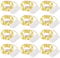 Encham 12 Stück Lichterketten aus Kupferdraht Warmweiß 2m 20 LED Batterie Knopfzelle Partybeleuchtung Weihnachtslichterkette für Party Hochzeiten Innen und Außen Weihnachtsdeko