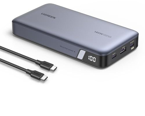 UGREEN 10000mAh Power Bank 22.5W Fast Charging, Powerbank USB A and C Portable Battery Charger QC PD 3.0, Digital Display Compatible with iPhone 16 15, Xiaomi, Galaxy, iPad, Black