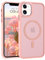 BENTOBEN for iPhone 11 Case Magnetic [Compatible with MagSafe],Translucent Matte Back Anti-yellow Slim Soft TPU Military Grade Shockproof Women Men Protective Phone Cover for iPhone 11 6.1 inch, Pink