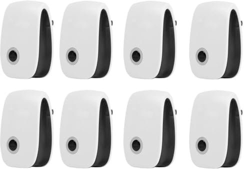 Nexis Ultrasonic Pest Repellent (8-Pack) - Electronic Plug-In Mouse Deterrent, Indoor Mosquito Control Device for Mice, Anti, Rats, Spiders, Rodents, and Flies (8)