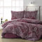ZIRVEHOME Bettwäsche Set dreiteilig, 200x200 Bettbezug, Baumwolle, Barock Design, Pulse V2
