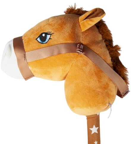 PFIFF 102995 Steckenpferd Hobby Horse, Holzpferd, Pferd für Hobby Horsing, Braun, 66cm