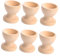 Garneck 6pcs Egg Holder Egg Storage Cup Easter Egg Cups Unfinished Egg Toys for Tots Egg Cooking Cups Egg Toys Easter Egg Display Stand Toys for Eggs Egg Tray Breakfast Egg Cup Bamboo