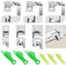 Lot de 6 Pieds de biche en Acier Inoxydable pour Machine à Coudre Compatible avec Brother Singer, W6, Elina, Janome, Pfaff