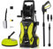 Stream Pressure Washer, 2000W 150Bar 450L/H Portable Electric Power Washer Lightweight Pressure Washer Patio Cleaner with Accessories for Patio and Car