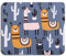 AOKSUNOVA Mauspad Klein mit Motiv Office Mousepad Cute 240 x 200 mm Alpaka