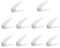 Deuline 10 x Verstellbarer Schuhschlitz Schuhregal Schuhstapler schuhaufbewahrung Schuhorganizer Schuhhalter Farbe: Weiss 521131