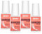 Colle Extra Forte pour Ongles- Pinceau Inclu,4 x 7g Extension de L'ongle Colle,Pour Pointes En Acrylique Et Colle Faux Ongles Colle